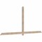 Ekena Millwork Eugene Smooth Timber Gable Bracket, Douglas Fir, 108"W x 49"H x 1 1/2"D x 3 1/2"F, 11/12 Pitch GBW108X49X0204EUG00SDF - alternate 3